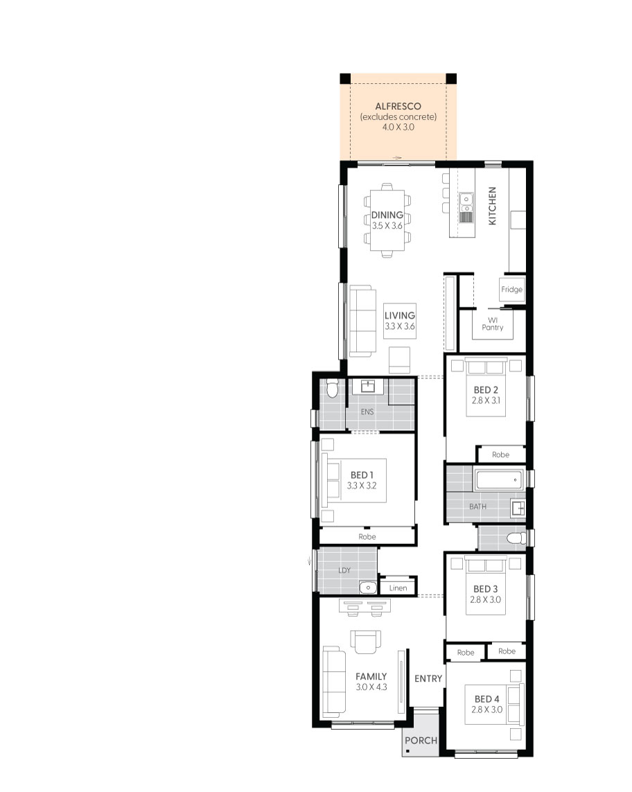 Derby 16 - 4 Bedroom Single Storey House Plan | Wilson Homes