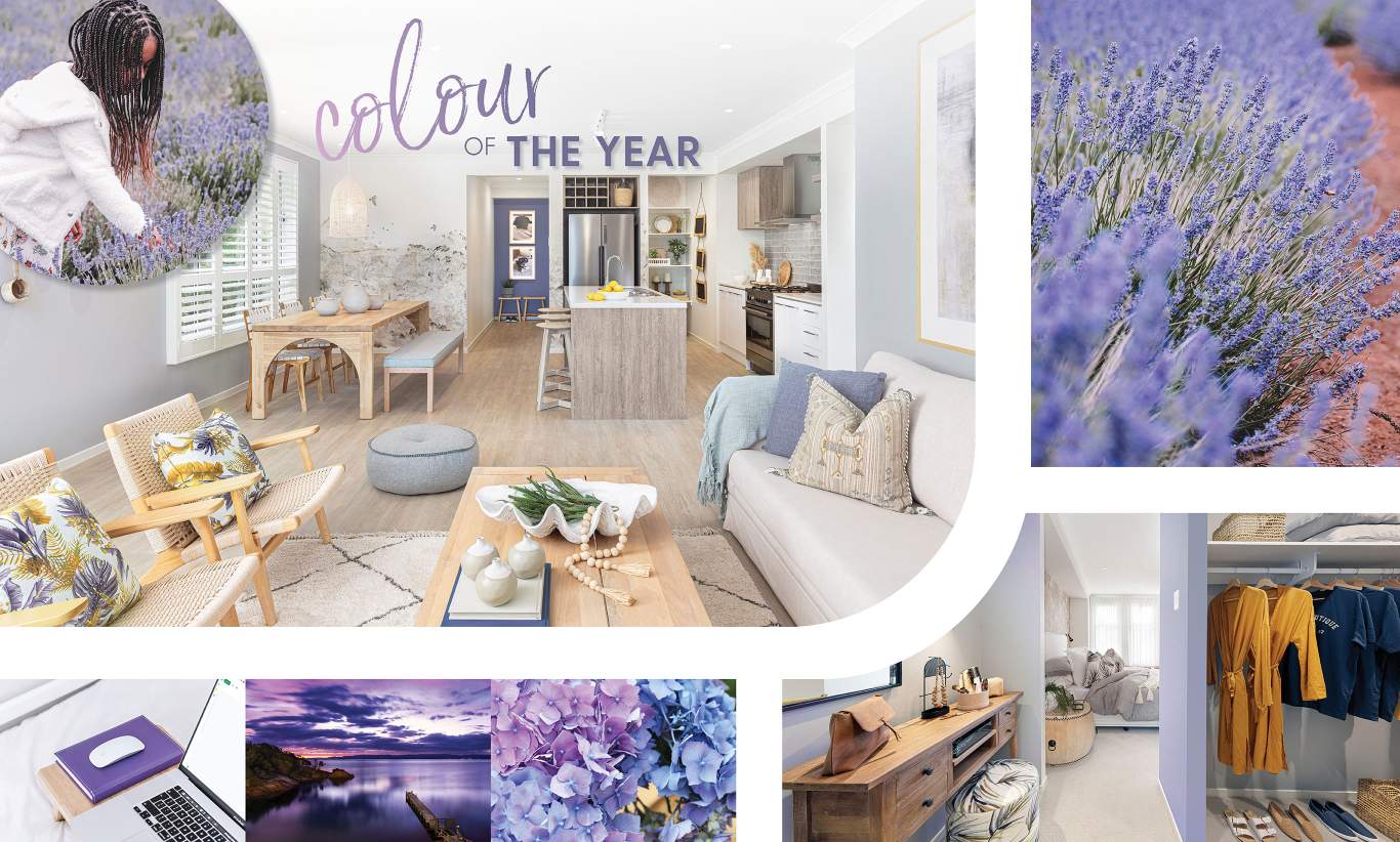 Very Peri by Pantone 2022 Colour of the year and Tasmania loved by Wilson Homes