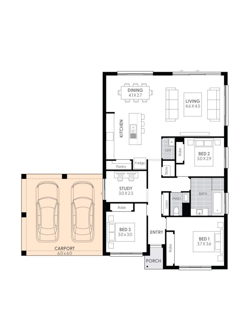 Crystal 14-floor-plan-DOUBLE-CARPORT-RHS