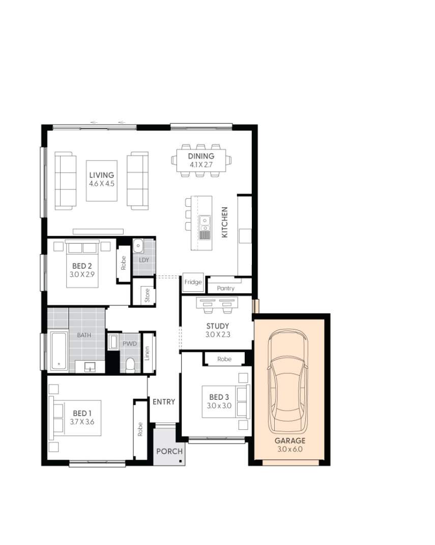 Crystal 14-floor-plan-SINGLE-GARAGE-RHS