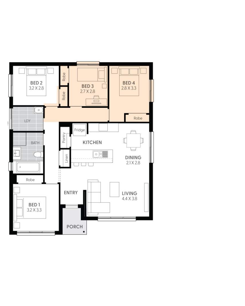 Monash11-floor-plan-FOURTH-BEDROOM-RHS