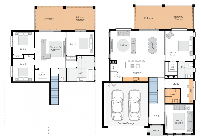 Freshwater Two Upgrade floorplan rhs 