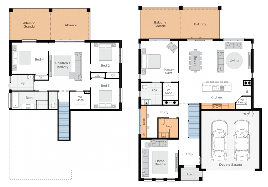 Freshwater Two Upgrade floorplan rhs 